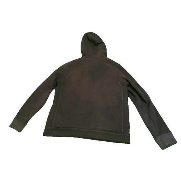 ABERCROMBIE & FITCH SHERPA LINED Men Medium Zip SWEATSHIRT NAVY BLUE Y2K - Picture 3 of 9